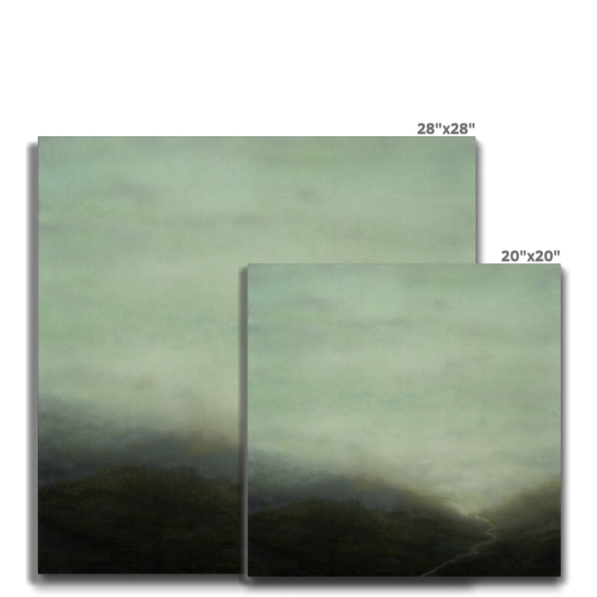 beyond print on canvas - alternative sizes